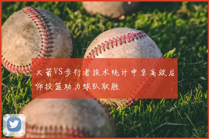 火箭VS步行者技术统计申京高效后仰投篮助力球队取胜
